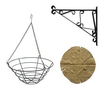 Hanging Baskets, Brackets and Liners